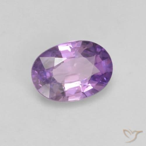 0.54ct Medium Pink Violet Sapphire, Oval Cut, 5.9x4.2 mm
