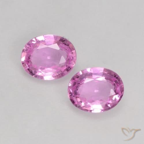 0.66ct Natural Purple-Pink Sapphire, Oval Cut, 4.7x3.8 mm