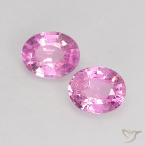 0.68ct Natural Purple-Pink Sapphire, Oval Cut, 4.8x3.8 mm