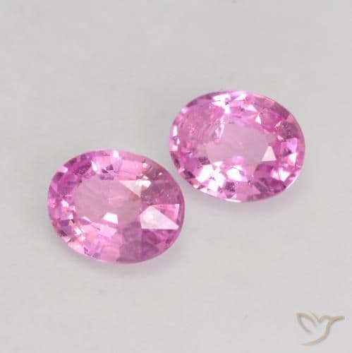 0.68ct Natural Purple-Pink Sapphire, Oval Cut, 4.8x3.8 mm