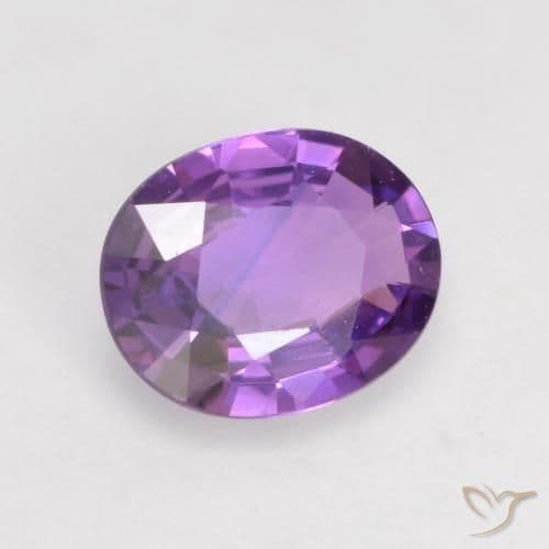 0.54ct Vivid Pink Violet Sapphire, Oval Cut, 5.7x4.6 mm