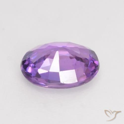 0.54ct Vivid Pink Violet Sapphire, Oval Cut, 5.7x4.6 mm