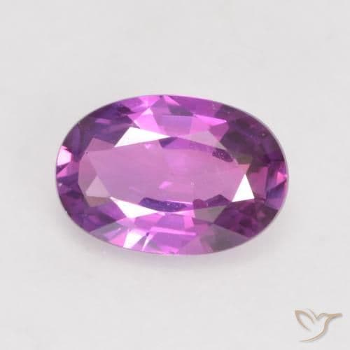 0.44ct Natural Purple-Pink Sapphire, Oval Cut, 5.9x4 mm