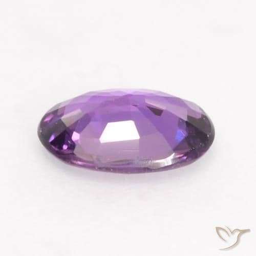 0.52ct Natural Medium Violet Sapphire, Oval Cut, 6.3x4.4 mm