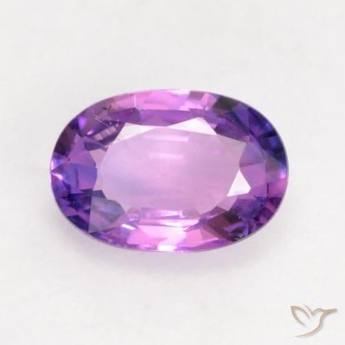 0.63ct Natural Medium Violet Sapphire, Oval Cut, 6.2x4.2 mm