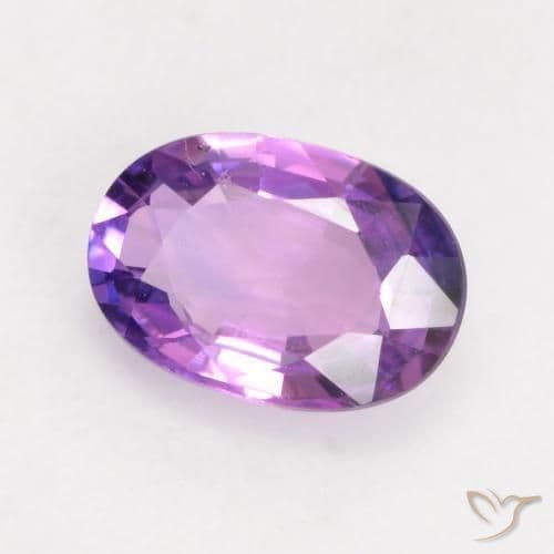 0.63ct Natural Medium Violet Sapphire, Oval Cut, 6.2x4.2 mm
