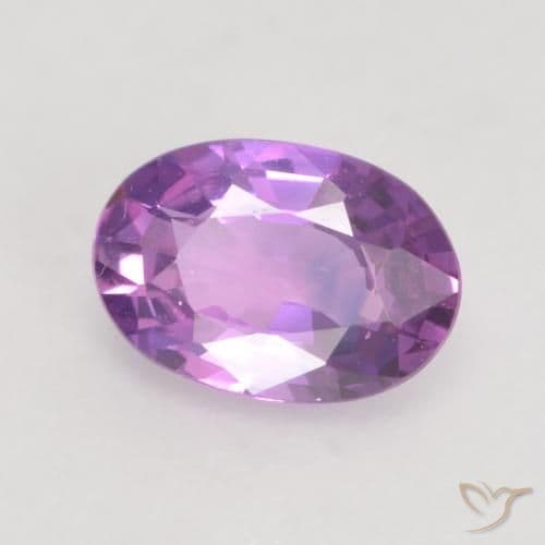 0.65ct Natural Deep Purple Sapphire, Oval Cut, 6.2x4.2 mm