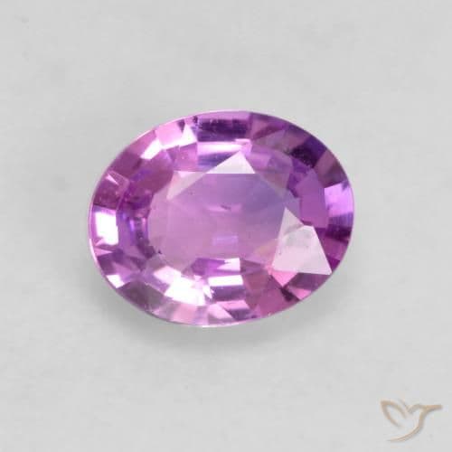 0.72ct Natural Medium Purple Sapphire, Oval Cut, 5.7x4.6 mm