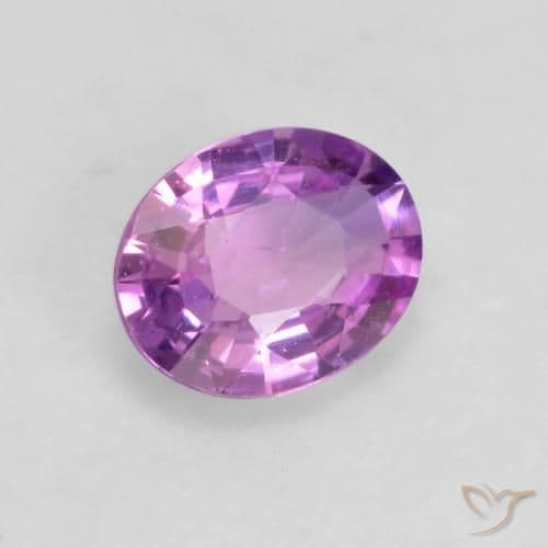 0.50ct Intense Pinkish Purple Sapphire, Oval Cut, 5.6x4.4 mm