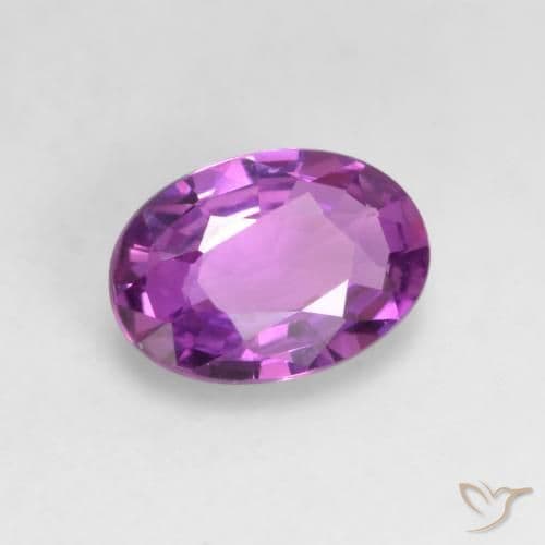 0.47ct Natural Medium Purple Sapphire, Oval Cut, 6x4.2 mm