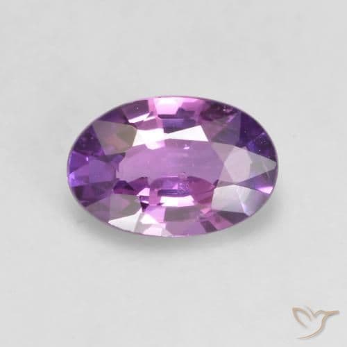 0.49ct Bright Grape Violet Sapphire, Oval Cut, 6.1x4 mm