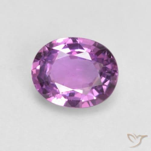 0.57ct Natural Violet Purple Sapphire, Oval Cut, 5.5x4.5 mm