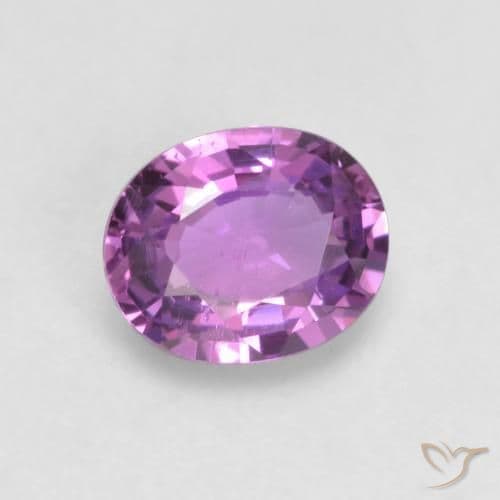 0.57ct Natural Violet Purple Sapphire, Oval Cut, 5.5x4.5 mm