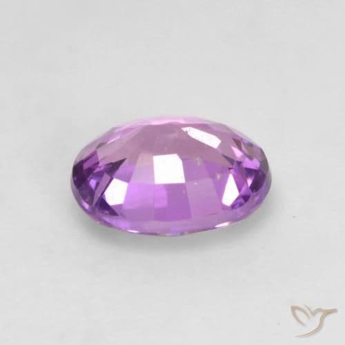 0.57ct Natural Violet Purple Sapphire, Oval Cut, 5.5x4.5 mm