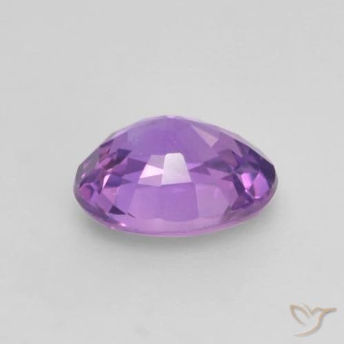 0.56ct Vivid Pink Violet Sapphire, Oval Cut, 5.4x4.4 mm