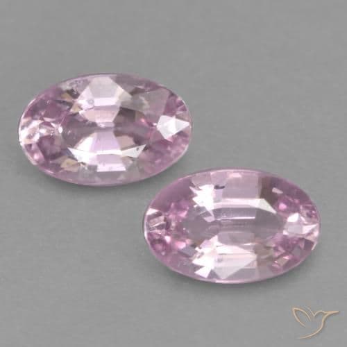 0.55ct Very Light Royal Purple Pink Sapphire, Oval Cut, 5x3.1 mm