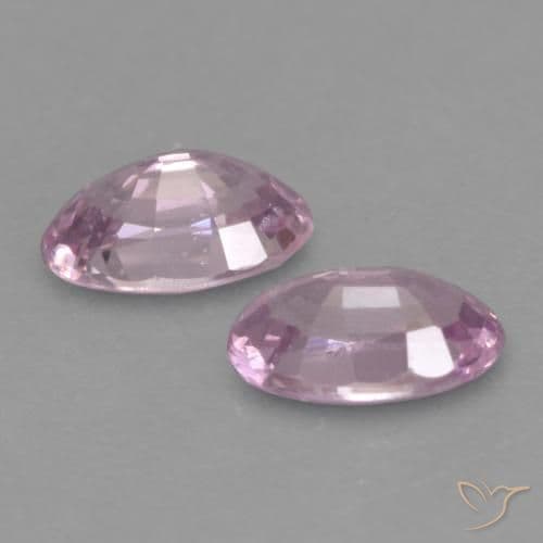 0.56ct Very Light Royal Purple Pink Sapphire, Oval Cut, 4.9x3.1 mm