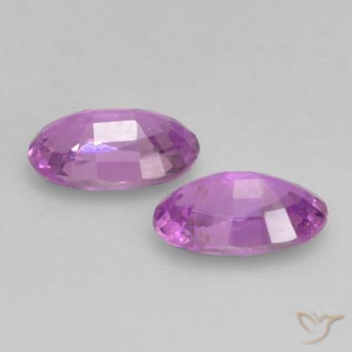 0.60ct Natural Intense Purple Sapphire, Oval Cut, 5x3.1 mm