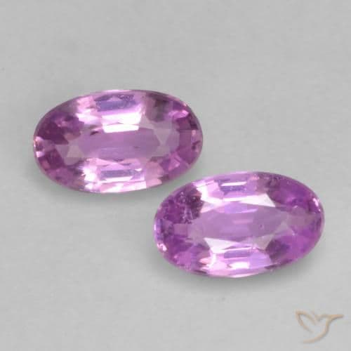 0.53ct Intense Pinkish Purple Sapphire, Oval Cut, 4.9x3.1 mm