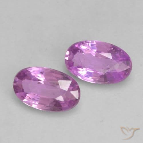 0.48ct Natural Medium Purple Sapphire, Oval Cut, 4.9x3 mm