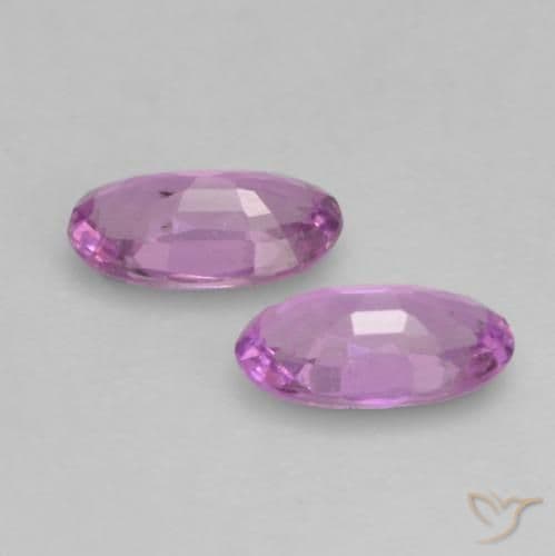 0.48ct Natural Medium Purple Sapphire, Oval Cut, 4.9x3 mm