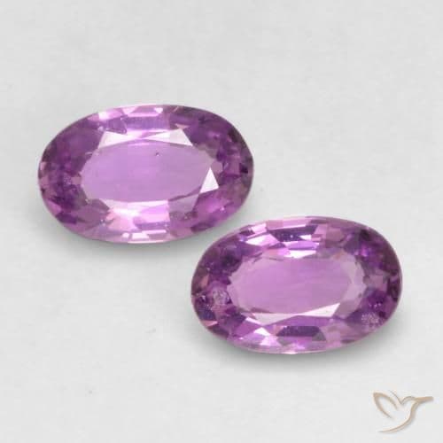 0.56ct Natural Medium Purple Sapphire, Oval Cut, 4.9x3.1 mm
