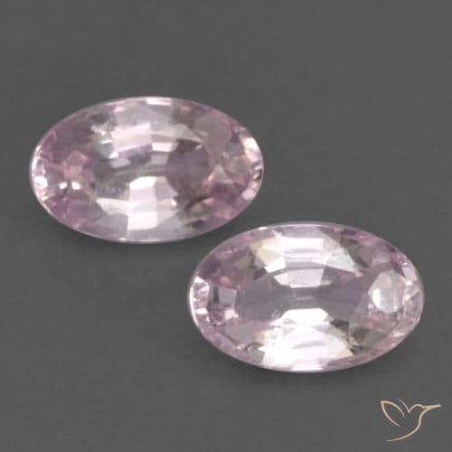 0.55ct Very Light Royal Purple Pink Sapphire, Oval Cut, 5x3.1 mm