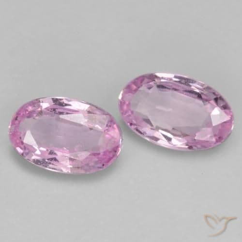 0.53ct Light Royal Purple Pink Sapphire, Oval Cut, 4.9x3.2 mm
