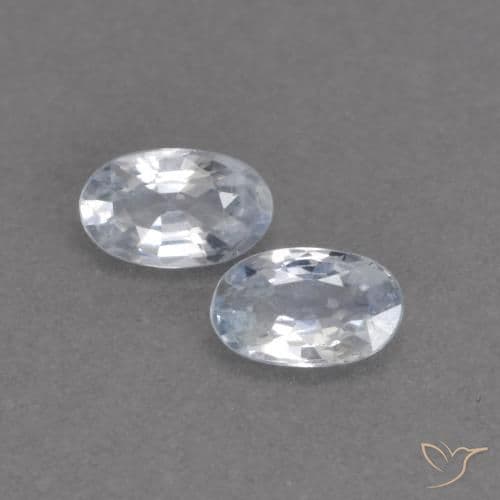 1.93ct Natural Bluish White Sapphire, Oval Cut, 8.5x6.9 mm