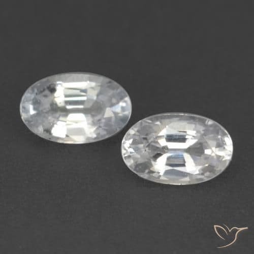 1.93ct Natural Bluish White Sapphire, Oval Cut, 8.5x6.9 mm