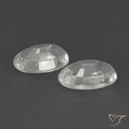 0.59ct Natural White Sapphire, Oval Cut, 4.9x3.1 mm