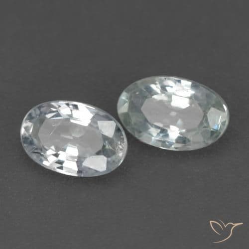 0.58ct Natural Bluish White Sapphire, Oval Cut, 4.9x3.2 mm
