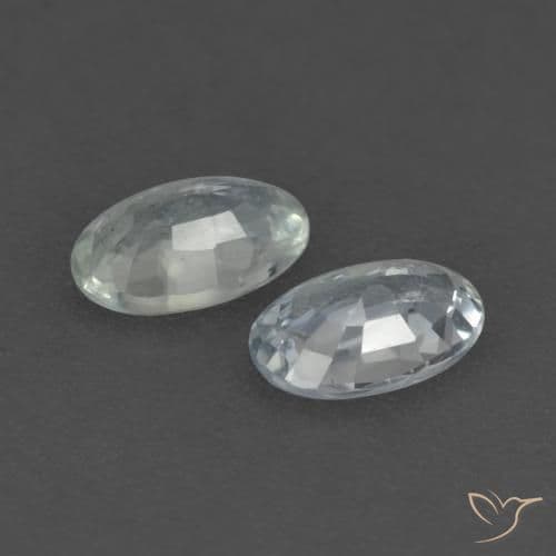 0.58ct Natural Bluish White Sapphire, Oval Cut, 4.9x3.2 mm