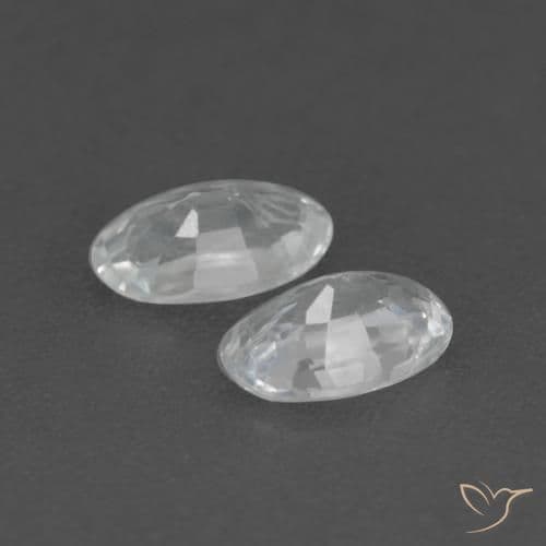 0.57ct Natural White Sapphire, Oval Cut, 4.8x3.2 mm