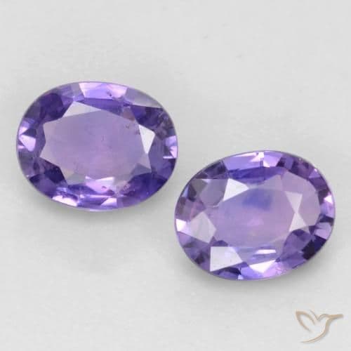 0.76ct Natural Medium Violet Sapphire, Oval Cut, 5.2x4.1 mm