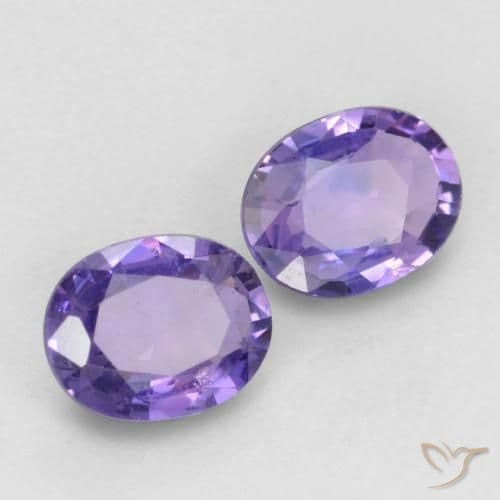 0.76ct Natural Medium Violet Sapphire, Oval Cut, 5.2x4.1 mm