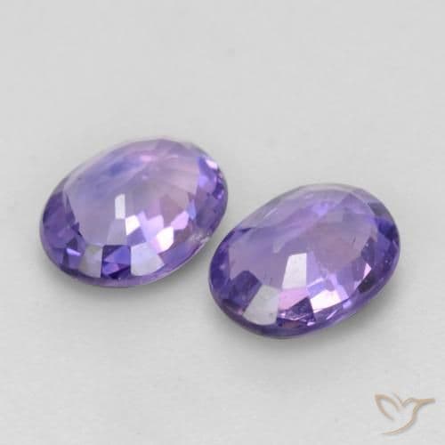 0.76ct Natural Medium Violet Sapphire, Oval Cut, 5.2x4.1 mm