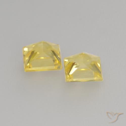 0.66ct Natural Tuscany Yellow Sapphire, Square, 3.6x3.6 mm