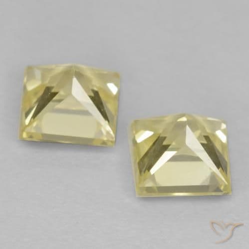 0.74ct Natural Yellow Sapphire, Square, 3.6x3.6 mm
