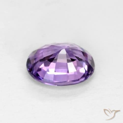 0.58ct Purplish Violet Sapphire, Oval Cut, 5.5x4.5 mm