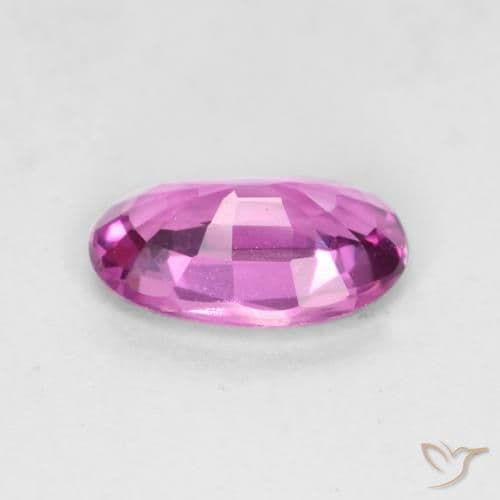 0.58ct Natural Medium Purple Sapphire, Oval Cut, 6.7x4.4 mm