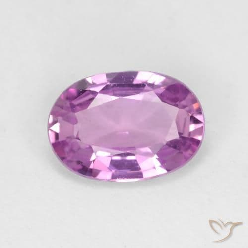 0.73ct Intense Pinkish Purple Sapphire, Oval Cut, 6.6x4.6 mm
