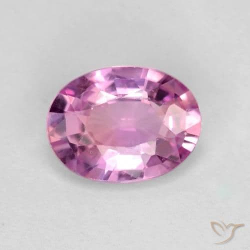 0.58ct Natural Pinkish Purple Sapphire, Oval Cut, 6x4.5 mm