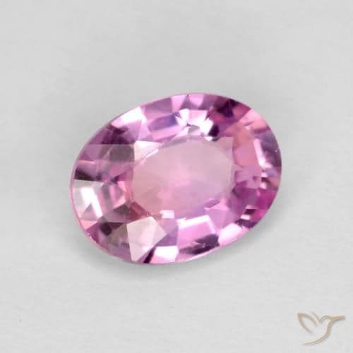 0.58ct Natural Pinkish Purple Sapphire, Oval Cut, 6x4.5 mm