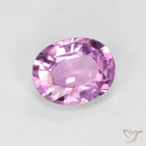 0.71ct Natural Light Violet Sapphire, Oval Cut, 5.9x4.7 mm