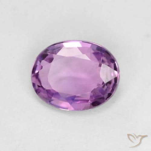 0.42ct Vivid Pink Violet Sapphire, Oval Cut, 5.1x4.1 mm