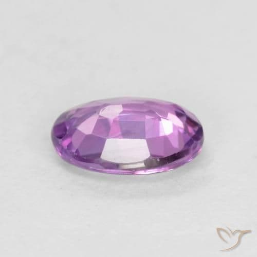 0.42ct Vivid Pink Violet Sapphire, Oval Cut, 5.1x4.1 mm