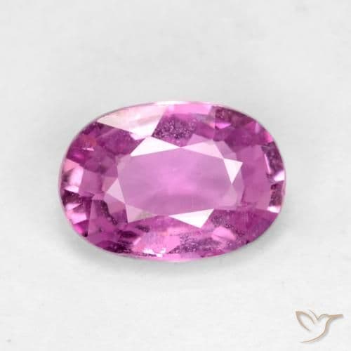 0.67ct Natural Deep Pink Sapphire, Oval Cut, 6.3x4.5 mm