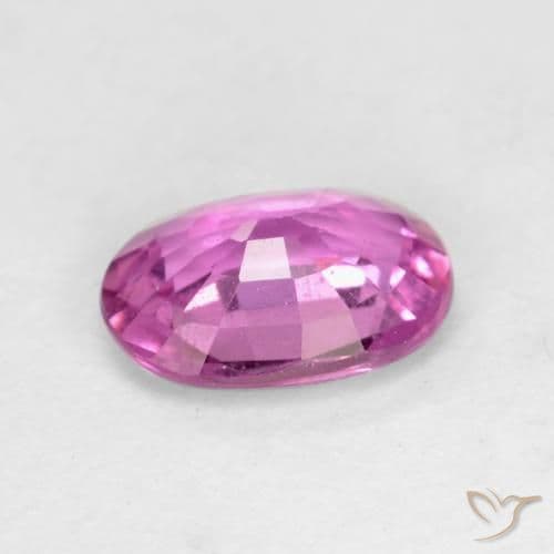 0.67ct Natural Deep Pink Sapphire, Oval Cut, 6.3x4.5 mm