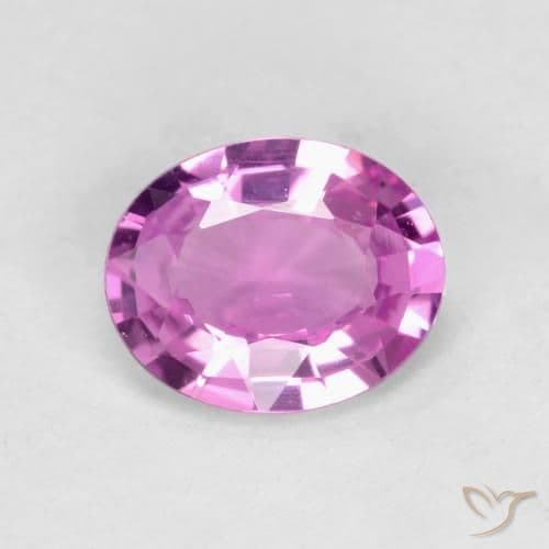 0.72ct Natural Medium Purple Sapphire, Oval Cut, 5.7x4.6 mm